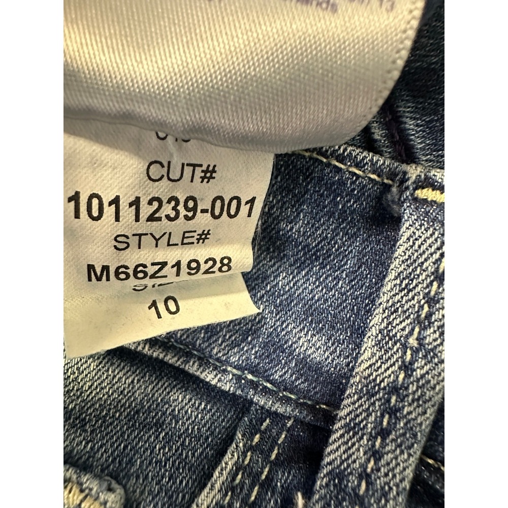 NYDJ Womens Jeans Dayla Wide Cuff Capri Blue Denim Medium Wash Mid Rise 10 - Picture 11 of 13